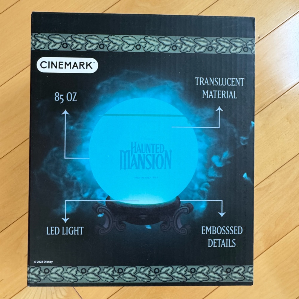 Disney Haunted Mansion Madame Leota Lighted Popcorn Bucket Crystal Ball Cinemark - Picture 3 of 4